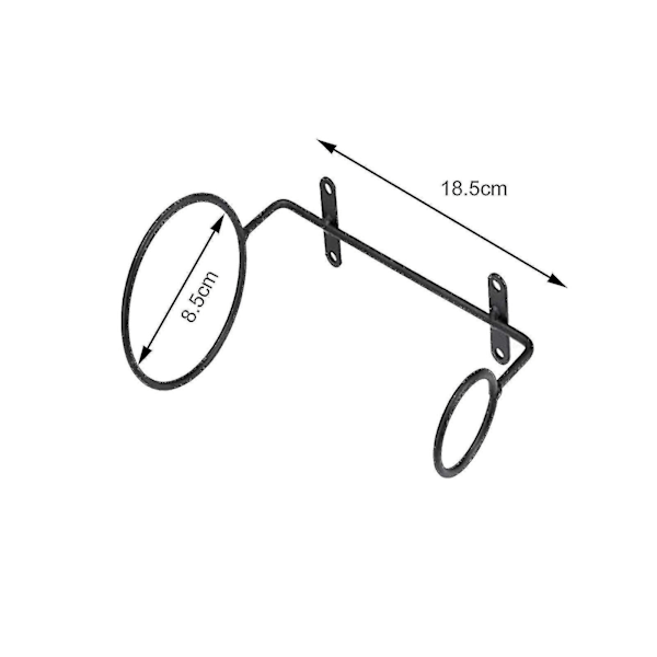 1 Sett Veggmontert Flaskeholder Multi-bruks Metall Vin Display Hyllebrakett Stativ For Hjemmet
