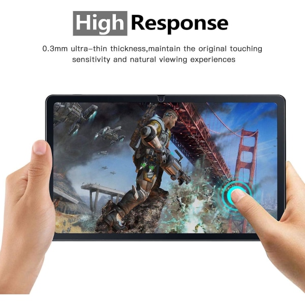Skärmskydd för Samsung Galaxy Tab S7 11 tum [2-pack], enkel installation/högupplöst/ reptålig 9h härdat glas skärmskydd Fo