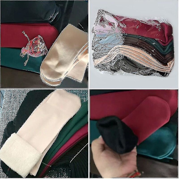 Vinterstrumpor för kvinnor, svarta, khaki, sammet, golvstrumpor, damer, män, tjocka, varma, mjuka, kashmir, ull, snöstrumpor (8 par blandade färger)