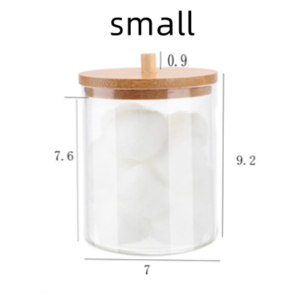 3 st bambu täckta akryl förvaringslådor
