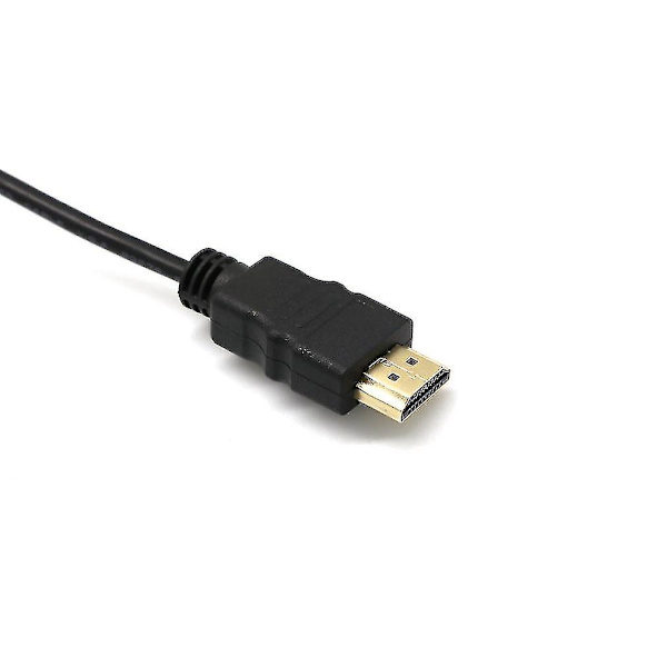 HDMI-kompatibel til VGA Konverterkabel Lydkabel D-sub Hann Videoadapterkabel Ledning for HDTV-datamaskin Monitor for PC Bærbar TV