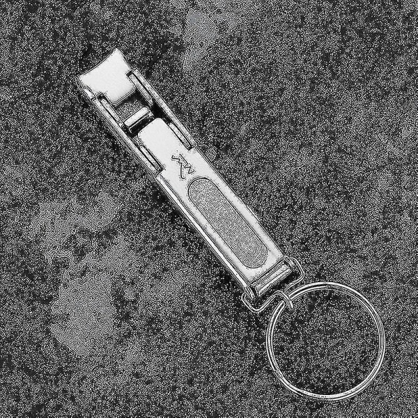 1 stk. Foldbar 0,5 cm Ultra-tynd bærbar rustfrit stål negletåskærer trimmer saks manicure pedicure værktøj fingerneglklipper