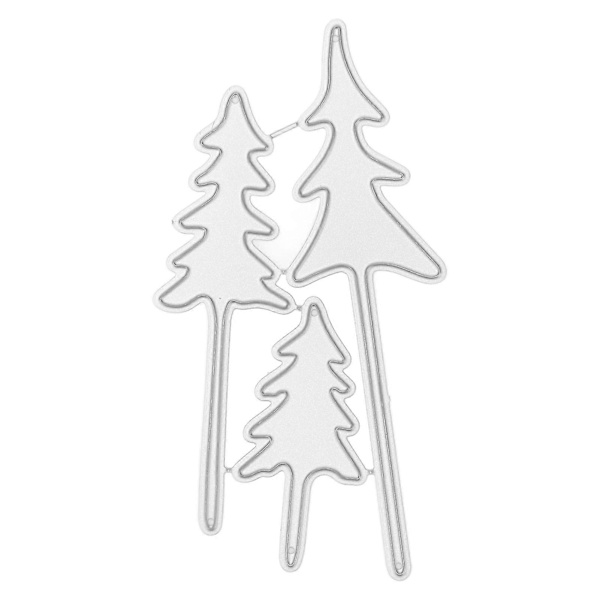 Julklappsklipp för att skapa julgranar - DIY Metallhantverk för Scrapbooking, Papperskort och Dekoration