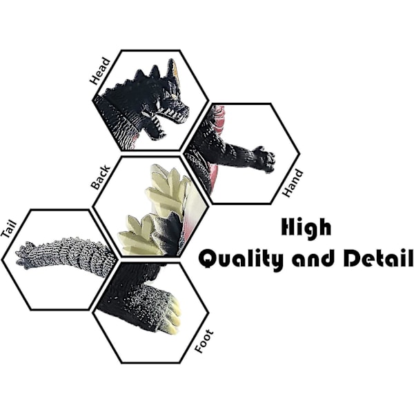 Space Godzilla Leksak Actionfigur, 1994 Film Monster Series Spacegodzilla Mjuk Vinyl