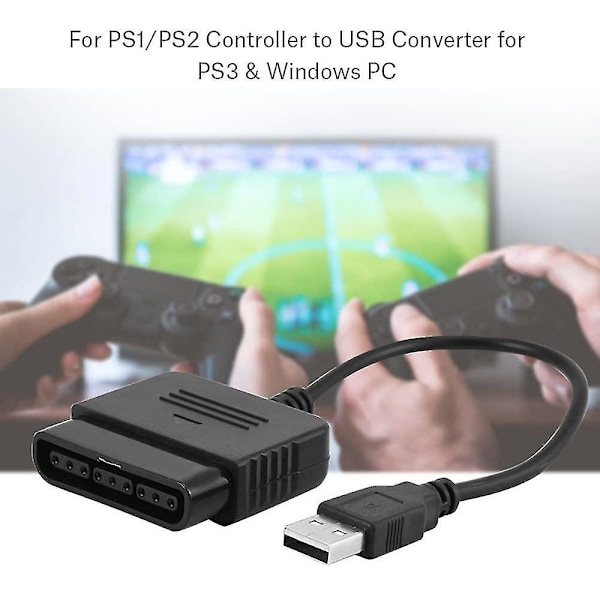 Controller Adapter Playstation 2 Til Usb, Konverterkabel Til Brug Af Playstation 2-Kontrollere Med Playstation 3 Og Pc-Systemer.