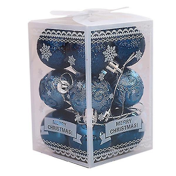 2-pack 24 julgransprydningar i plast, krosssäkra, 4 cm