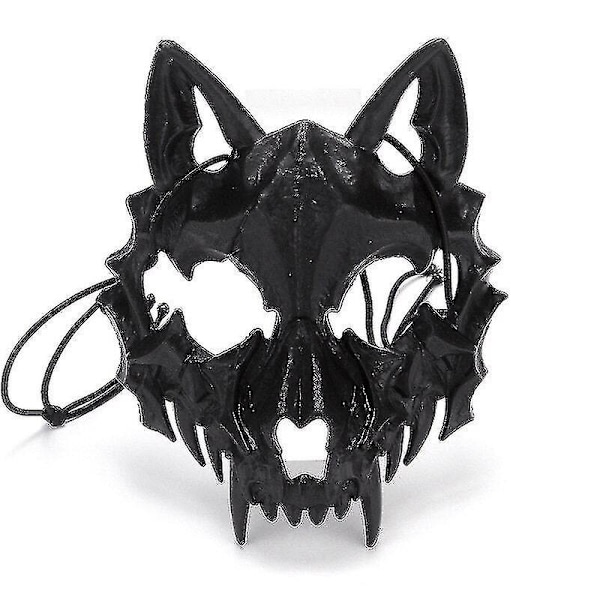 Kallojen Juhlamaskit Demoni Ihmissusi Tiikerit Kallo Puoli Kasvot Peittävä Maski Halloween Tanssi Prom Cosplay Puvustus Maski Rekvisiitta (6)