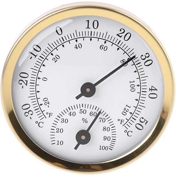 Analog Indoor Thermometer Hygrometer - Humidity Temperature Display