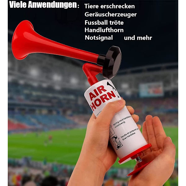 Ilmaääni Fanfare -torvi, erittäin kovaääninen, torvi kaasupilli Tröte -pumppusignaalitorvi, kaasupilli Ilmaääni käsipallo, signaalitorvi