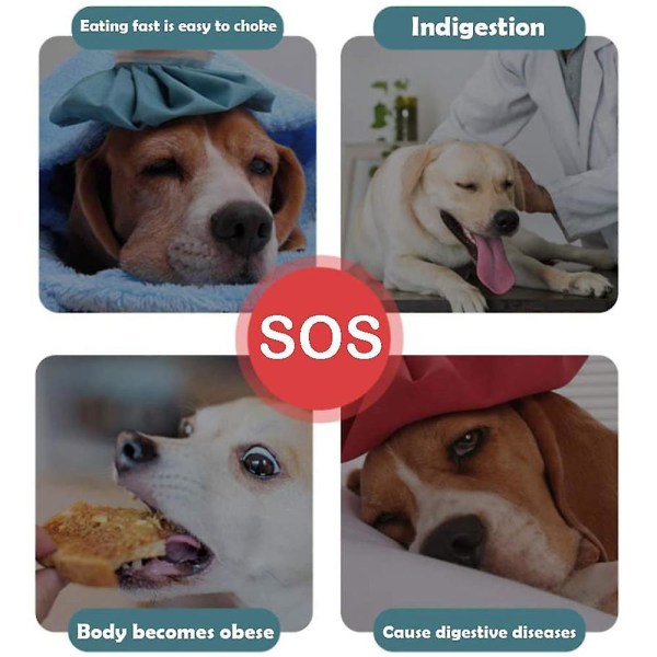 Slow Feeder Hundeskål Anti Gulping Sund spisning Interaktiv Bloat Stop Sjov Alternativ skridsikker hund (Ananas）
