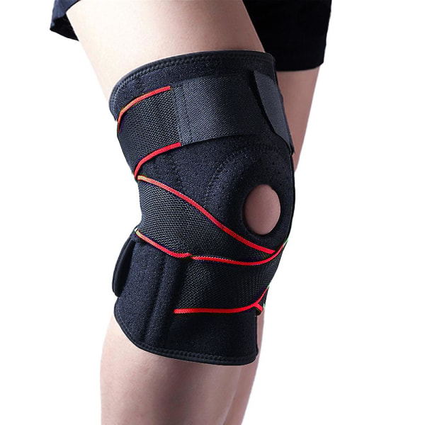 Knestøtte for knesmerter - Justerbar knestøtte med sidestabilisatorer og patellagelpute
