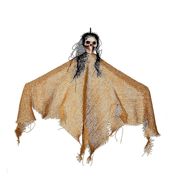 Halloween-juhlan koriste haamu pellava riippuva kummitustalo ulkokoriste rekvisiitta (F)