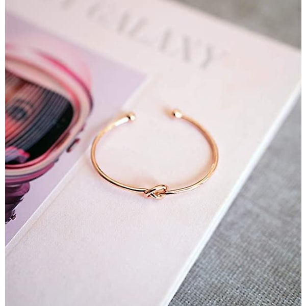 14k guldpläterad Forever Love Knot Dam Infinity Armband | Guldarmband för kvinnor