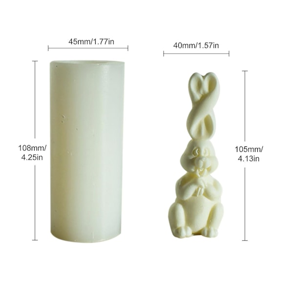 20% Rabatt - Söt Långörad Kanin Silikonform Påsk Hushållsartiklar Kreativ DIY Process