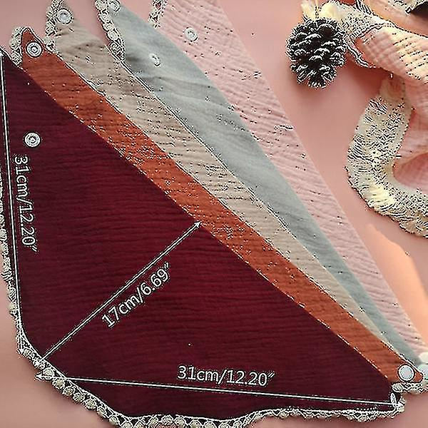 Baby Spädbarn Matning Haklappar Mjuk Ren Bomull Bandana Saliv Handduk Småbarn Triangel Dregla Halsduk Nyfödd Rapning Trasa