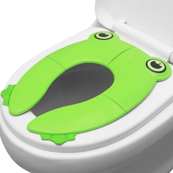 toiletsædebetræk - Sammenklappelig rejsetoiletsæde til børn og pottetræning, bærbart silikone toiletsæde til småbørn, drenge og piger med ikke-s