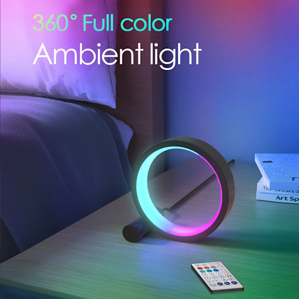 10 tommer smart LED nattelys RGB kontor atmosfære bordlampe Bluetooth APP-styring egnet