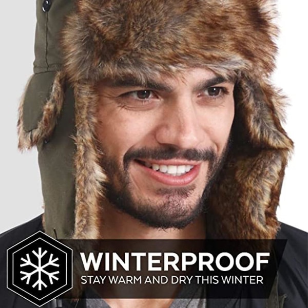 Unisex Winter Trooper -hatut, kylmän sään Snow Gear talvihattu Army Green