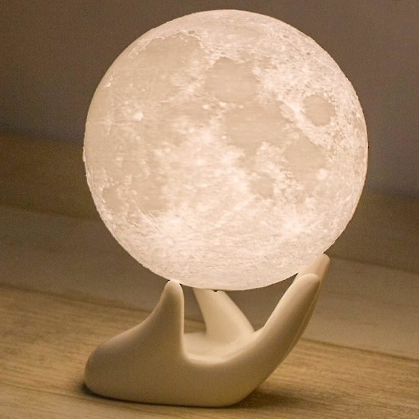 3d Moon Lamp Stand Crystal Ball Stand 3,14x1,85in, 2 stk (keramik)