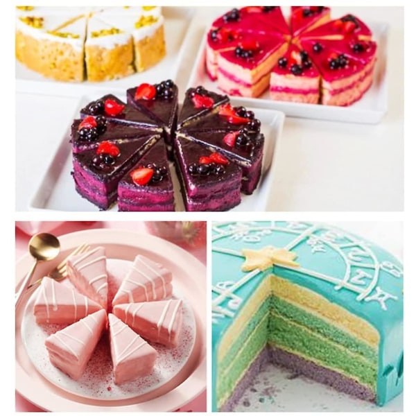 Rund tårtskiva och pajskärare, kakdelare, cheesecake-skärare, 10 eller 12 skivor