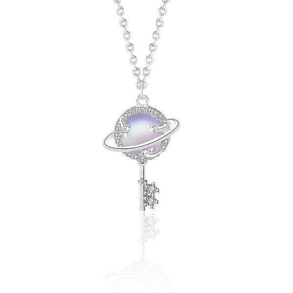 S925 Sterling Hopea Aurora Planeetta Avaimen Rihari Naiset