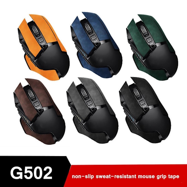 Mus hud mus Anti-halk elastiska raffinerade sidogrepp för G502 mus (grön)