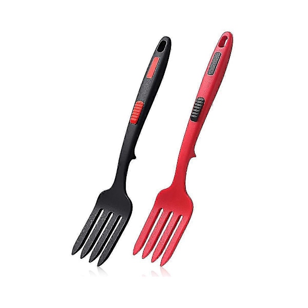 Silicone Flexible Fork, Heat-Resistant Cooking Fork Tools Dishwasher Safe Kitchen Fork Kitchen Non Stick Fork for Mix