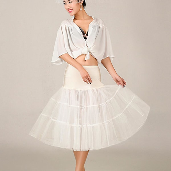 Tutu-kjol för kvinnor 1950-tal, korta vintage underkjolar Bubble Balett Kjol Tyll Halloween Kostym Cosplay Party Jul Tutu-kjol(S）