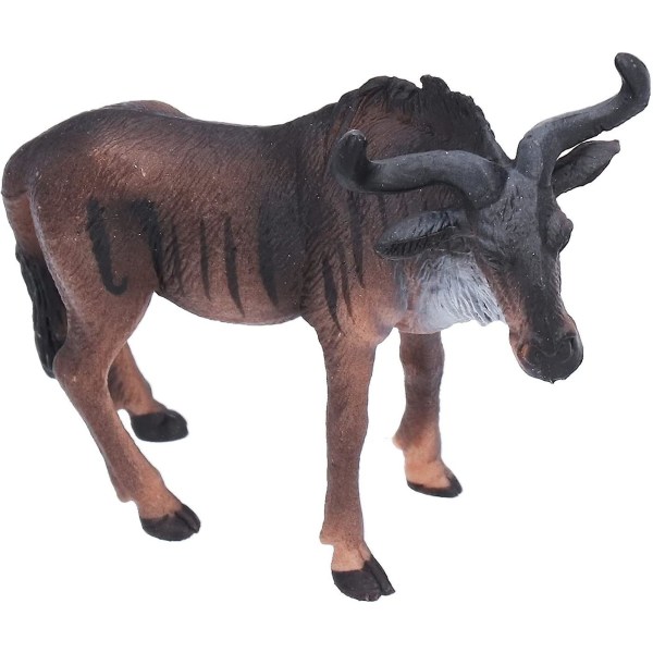 Jouet Animal réaliste, Simulation d'animaux de la Jungle Africaine Grande Figurine de Gnou pour Cadeau de Collection dekorative