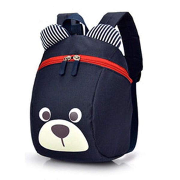 Ålder 1-2 år Söt björn liten ryggsäck för toddler med koppel Barn ryggsäck för barn för pojke flicka (röd)