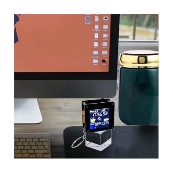 ESP32 C3 Utvecklingskort 1.44 Tums LCD-Skärm Skrivbordsaccessoarer Bärbara Miniteve Bärbar Hängande L