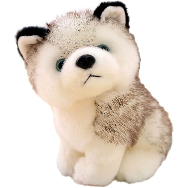 8,6\" Husky Hundar Plysch Husky Varg Stoffdjur Leksaker Valp Docka Simulering Hund Prydnader Mjuk Mys