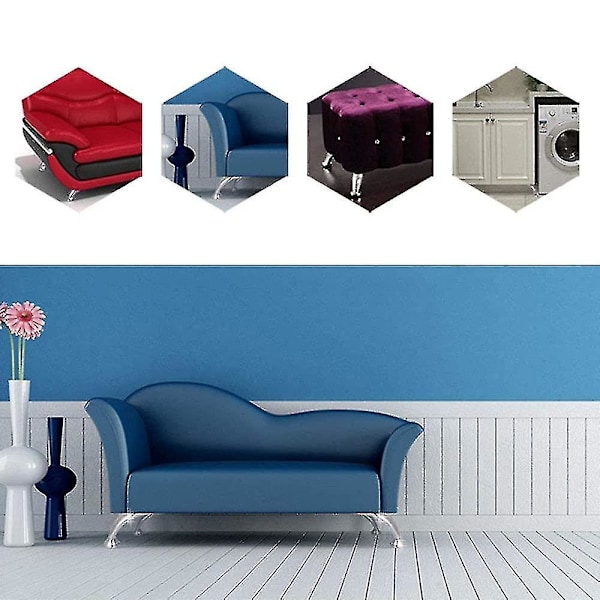 Krom Sofa Sokkelben, 4 stk. Møbelben, Skabstøtteben, Sofa Bord Skab Ben (95mm)