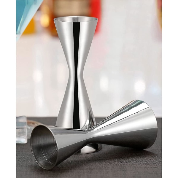 Rostfritt stål dubbelsidig mätkopp Bar Party Vin Shaker Jigger 45ML