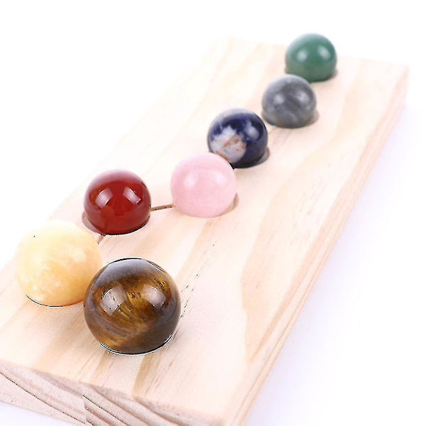 Naturliga Kristall Ädelstenmalm Prover Stora Dipper Planeter Kristallkula Ornament Heminredning Chakra Healing Ädelstenssfär