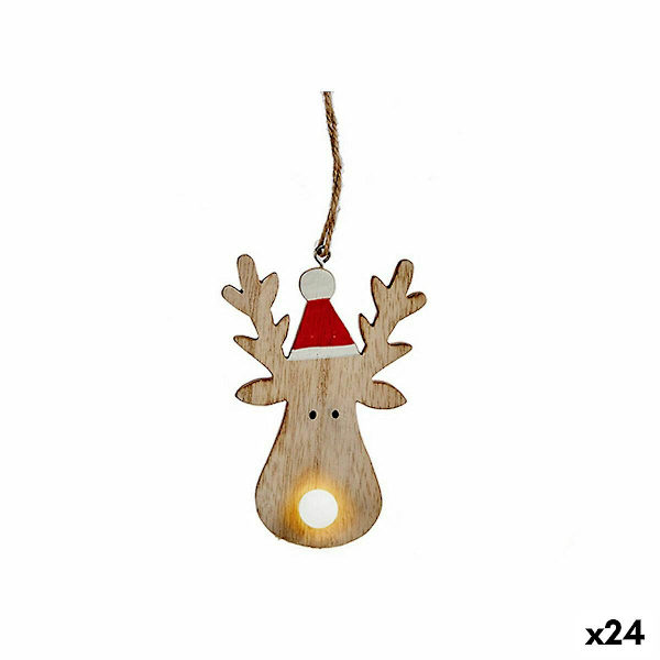 Julgranskula Rensa Brun Trä 7,5 x 2,5 x 17 cm (24 stycken)