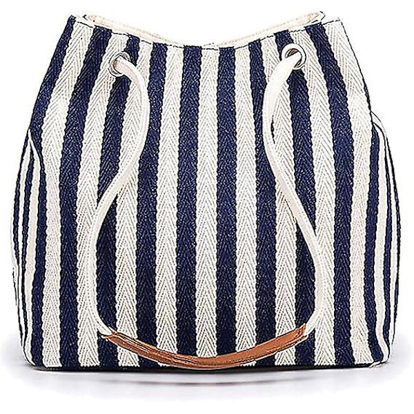 Dam Canvas Tote Väskor Liten Medium Axelväska Daglig Arbets Handväska för Semester Resa Pool