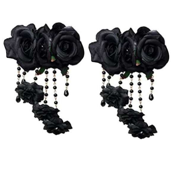 Goth Hårklipp Dødsdag Hårpynt Steampunk Barrettes Goth Hårnål