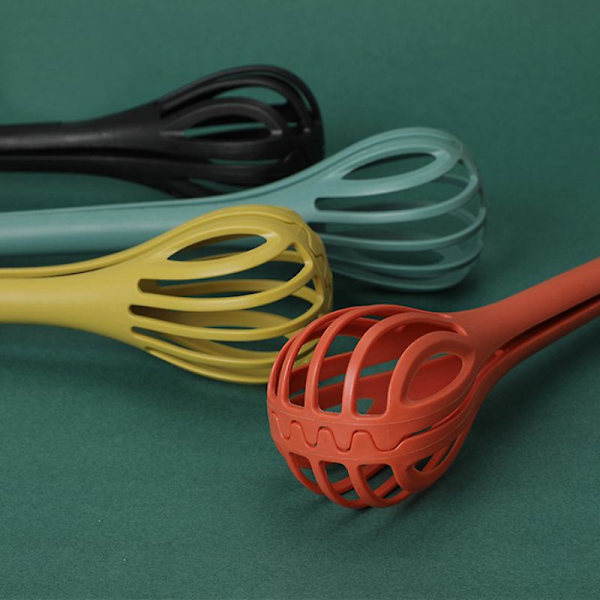 2-delad set multifunktionell äggvisp matpincett handmixer, cyklonmatpincett (slumpmässiga färger)