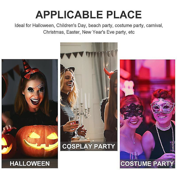 Halloween-asuun sopiva hiuspanta ruusulla ja pitkällä huntulla