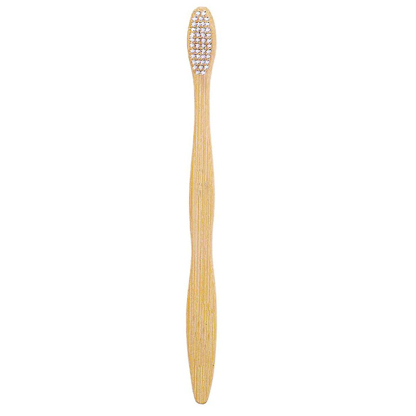 Set med 10 st bambu-tandborstar (5 st i svart, 5 st i vitt)