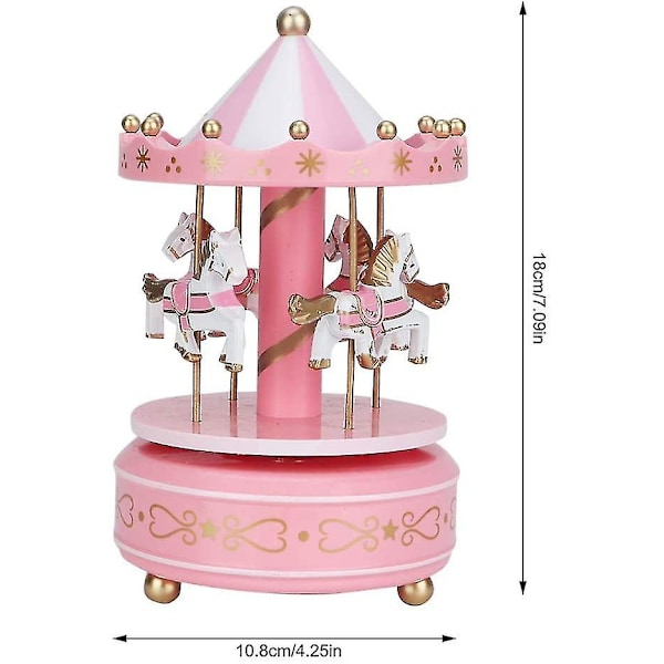 Musiklåda Karusell Present Jul Bröllop Födelsedagspresent Dekoration