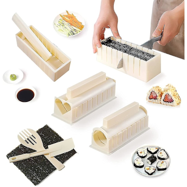 Sushi-set, 10 delar Komplett Sushi-tillverkare i Plast
