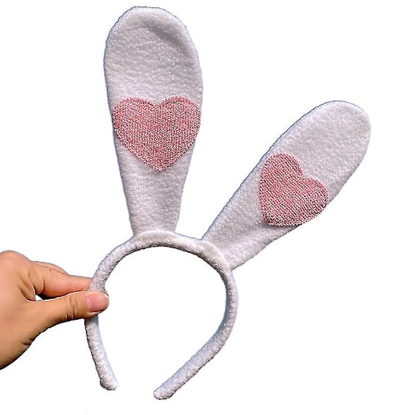 Plush Huvudband med Kaninöron - Påsk, Jul, Cosplay Kostym