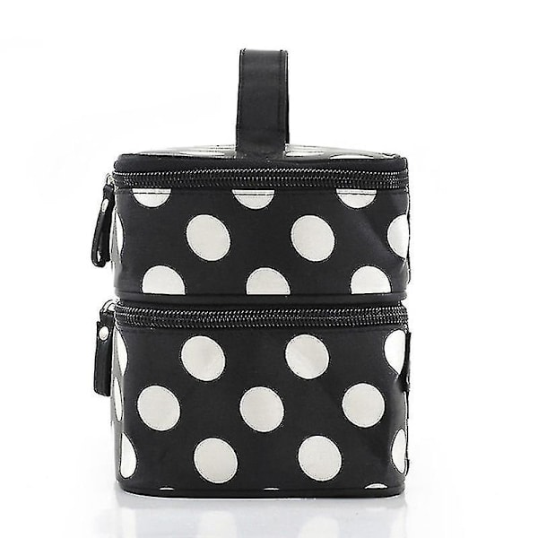 Lynlås Ny Mand Kvinde Makeup Taske Dobbelt Kosmetik Taske Skønhedssæt Makeup Organizer Toilettaske Sæt Opbevaring Rejse Vask Pose