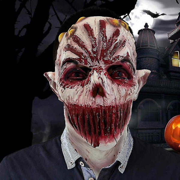 Suunaton Kasvonaamari Halloween Latex Pää Cosplay Peite Tarvikkeet Halloween Asusteet Lavalle Esitykseen Teemalliseen Juhlaan