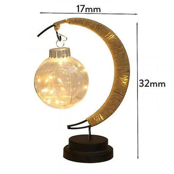 Led Rgb Moon Ball Bordslampa Batteridriven Nattlampa Sänglampa Fe Lampa