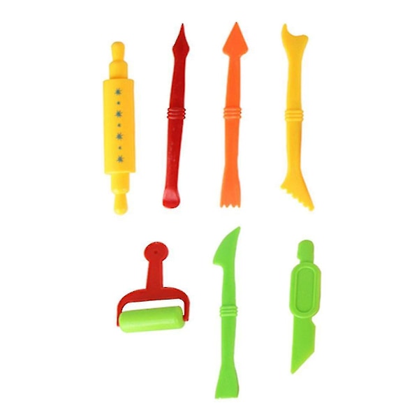 26 stk/sæt Legetøjsværktøjssæt til Play-Doh Dejsform Form Legetøjscutter Modellering Håndværk Gave (A)