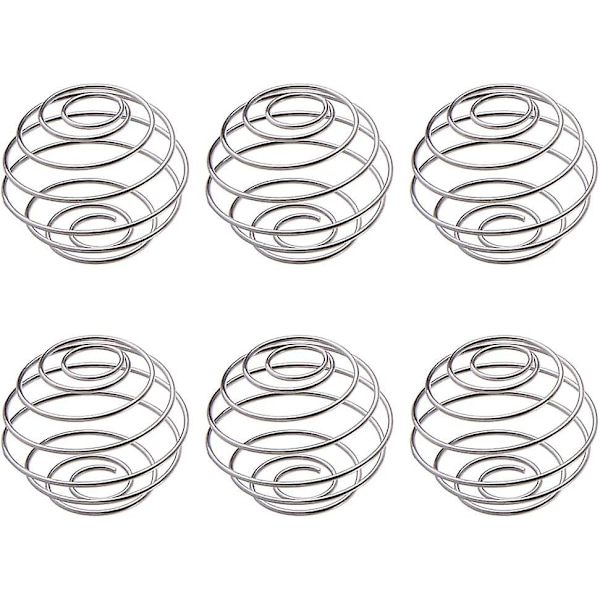 6 stk. Visp Ball Milkshake Protein Shaker Ball Milkshake Protein Blender Rustfritt Stål Wire Mixer Blanding Ball for Shaker Drikkeflaske Kopp og