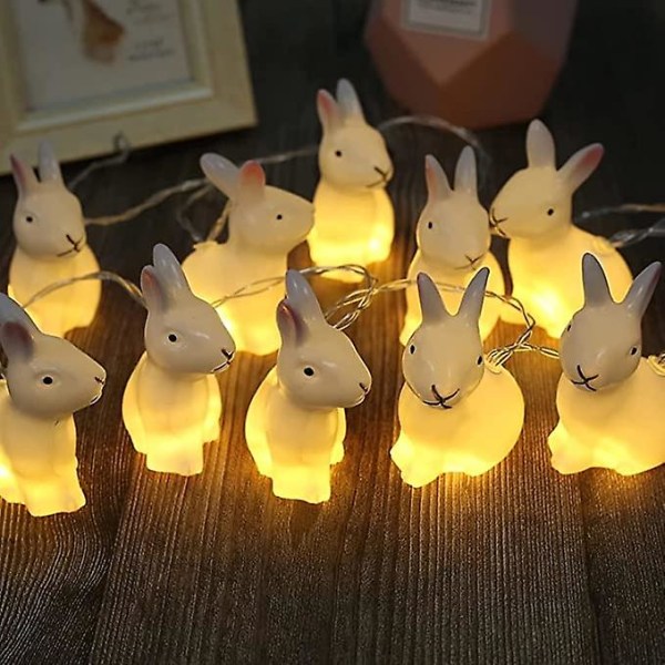 1,65 m 10 LED-LED-valojono Paristokäyttöinen pääsiäiskoriste syntymäpäiväjuhliin